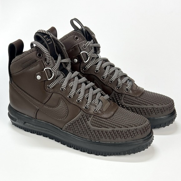 Nike Lunar Force 1 Duckboot Baroque Brown Boots Mens Size 9 New DZ5320-201